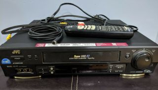 Jvc Hr - S3600u S - Vhs Vcr Video Cassette Recorder W/ Remote & S - Video Cable