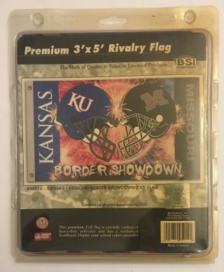 University Of Missouri And Kansas Border Showdown Football Flag 3 X 5 Feet