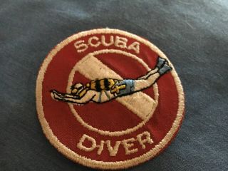 Vintage 70s Scuba Diver Diving Collectors 3 " Patch