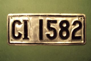 Cayman Islands - Government License Plate - 1950s