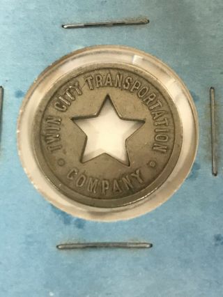 Vintage Transit Twin City Transportation Company Star Coin Token P5