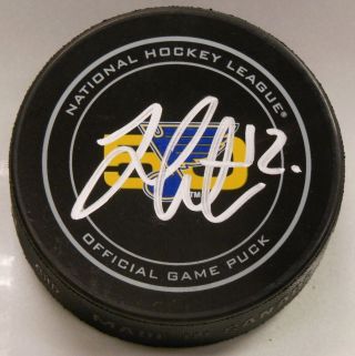 Jori Lehtera Signed St Louis Blues 50 Years Official Game Puck 1007674