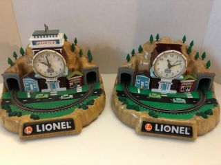 Two Lionel 100th Anniversary Train Alarm Clock Lionelville Parts Only 2