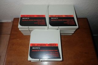 14x Sony 150 7 Inch Reel To Reel Tapes,  2x Slh - 550 1x 180,  All W/leaders