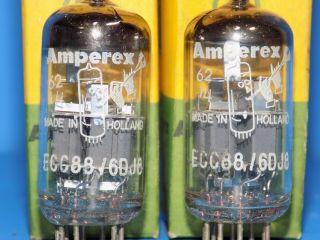 Nos 1961 Amperex Bugle Boy Ecc88 6dj8 Audio Tubes All Test Over 100
