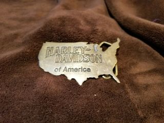 Harley - Davidson Of America Solid Brass Belt Buckle