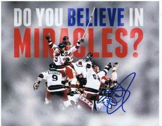 Al Michaels Signed Autographed 1980 Usa Olympic Hockey 