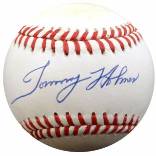 Tommy Holmes Autographed Nl Baseball Boston Braves,  Dodgers Beckett F26919