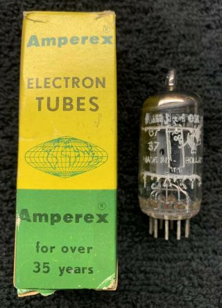 1 Nos Nib Amperex Bugle Boy 12ax7 Ecc83 Tube Holland 1967