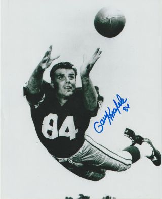 Gary Knafelc Lombardi Packers Signed 8 X 10 Vintage Photo Autograph Auto W/