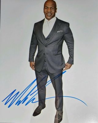 Mike Tyson Hand Signed 8x10 Photo W/ Holo