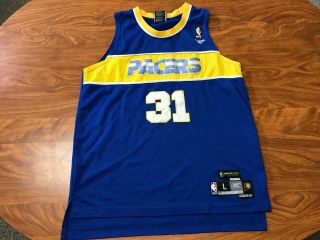 Boys Vintage Reggie Miller Indiana Pacers Retro Basketball Jersey Youth Large