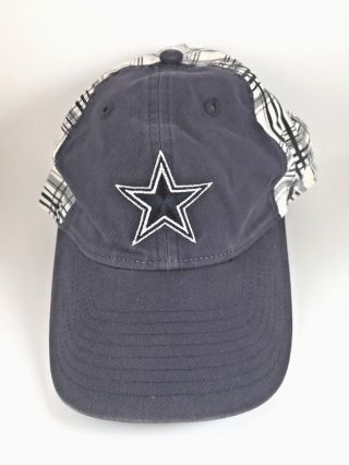 Reebok Dallas Cowboys Women Plaid Hat Adjustable One Size Fits All Star Cap Osfa