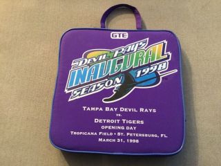 Tampa Bay Devil Rays Inaugural Season 1998 Game Seat Cushion