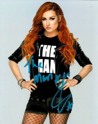 Wwe Becky Lynch The Man Hand Signed Autographed 8x10 Wrestling Photo With 9