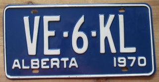 Alberta 1970 Amateur / Ham Radio License Plate Quality Ve - 6 - Kl