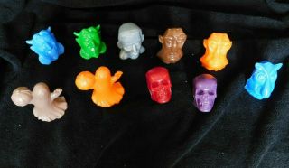 (10) Mold A Rama Halloween Ghost & Pumpkin - Frankenstein - Skull - Devil - Tiki Troll