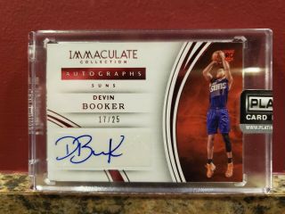 2015 16 Panini Immaculate Devin Booker Rookie Auto 17/25
