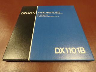 Denon Dx1101b Reel To Reel Tape 10.  5 " X 1/4 "