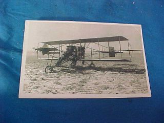 Early 20thc Aviator Glenn Curtiss Real Photo Postcard W Biplane Hammondsport Ny
