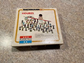 Vintage Bachman Ho Scale Assorted Figures.  Over 100 Standing & Sitting Figures