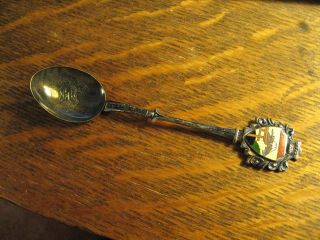 Tokyo Japan Volcano Vintage Sterling Silver Souvenir Collectible Demitasse Spoon