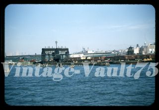 Orig Slide Lv Lvrr Lehigh Valley Float Scene Jersey City Nj Kodachrome 1950 