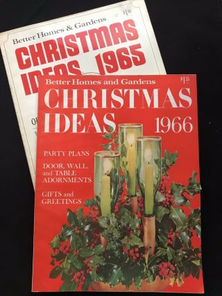 Better Homes And Gardens Christmas Ideas 1965 1966 Vintage Magazines Mid Century
