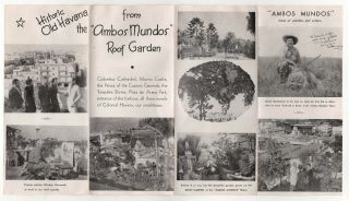 1940s HOTEL AMBOS MUNDOS Travel Brochure HAVANA CUBA Habana CUBAN Manuel Asper 2