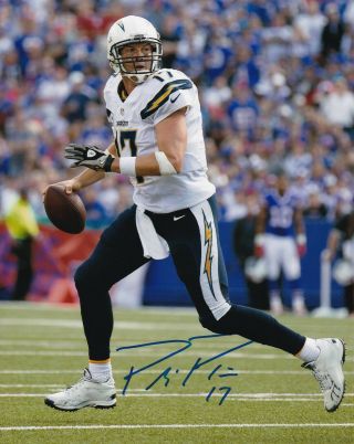 Philip Rivers Signed 8x10 Photo Autograph Los Angeles Chargers