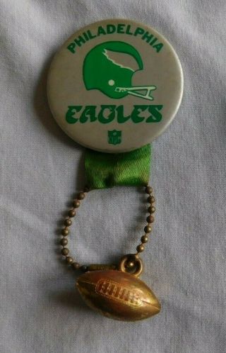 Nfl Philadelphia Eagles Vintage Pin 1970 