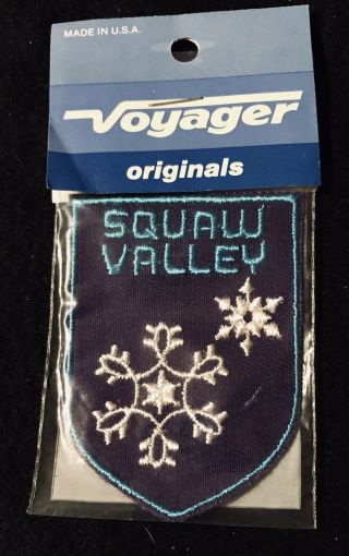 Squaw Valley Vintage Nos Ski Patch California Resort Travel Souvenir