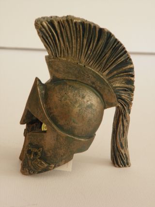 Leonidas Spartan Warrior Army Helmet 3  Greek Ancient Miniature Resin Collect