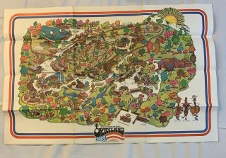 Vintage Opryland Usa Map Of Themepark Country Music Cmt Nashville