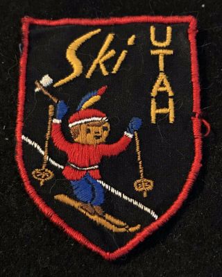 Ski Utah Vintage Skiing Indian Ski Patch Utah Resort Souvenir Travel Hiking