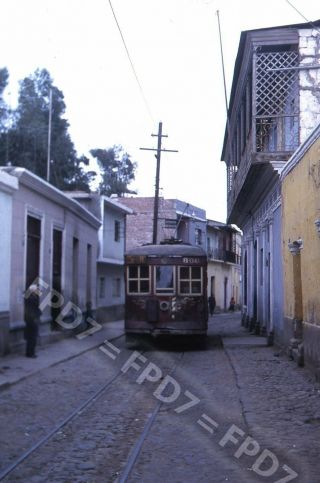Trolley Slide Arequipa Peru Tea 806 Scene;march 1965