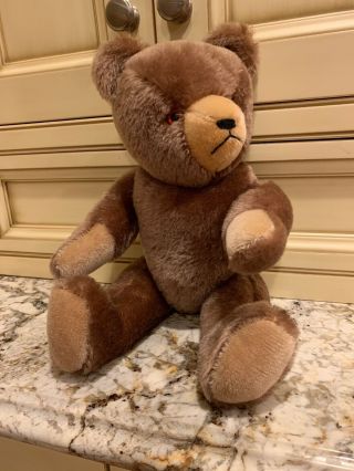 Vintage Mohair Teddy Bear Fully Jointed 16 " Tall