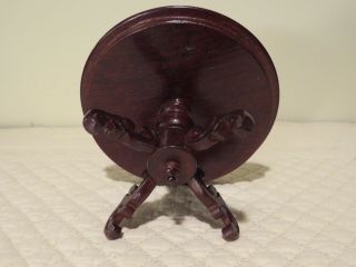 Concord Museum Miniature Victorian Round Dining Table Dark Wood Vintage 2