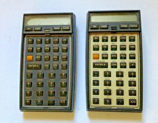 Hewlett Packard Hp41 C 41cv Math Stat Quad Memory And Factory Case Two Calcs