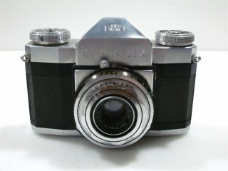 Vintage Zeiss Ikon Contaflex 35mm Slr With 45mm F/2.  8 Tessar Lens Parts Repair