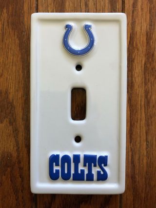 Indianapolis Colts Single Light Switch Plate Cover Ceramic