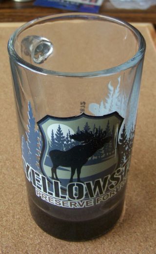Yellowstone N.  P.  Preserve For Today & Tomorrow Glass Tankard National Park Mug