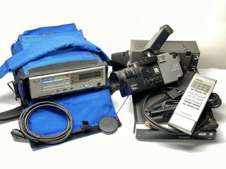 Panasonic Portable Video Cassette Recorder Pv - 8000 & Jvc Color Camera Gx - N8u Vhs