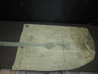 Vintage - Us Army Large Military Duffel Bag Luggage Olive Green Canvas