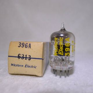Nos/nib Western Electric 396a/2c51 Tube Square Getter Very Strong Usa 1963