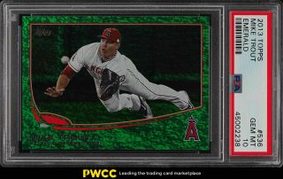 2013 Topps Emerald Mike Trout 536 Psa 10 Gem (pwcc)