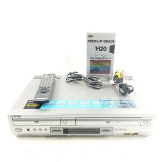 Sony Slv - D201p Dvd Player Video Cassette Recorder W/ Remote Tape Av Cord