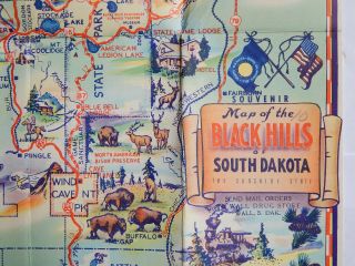 Black Hills Of South Dakota Cartoon Pictorial Map Poster By K Pyle (1940)