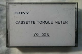 Sony Cassette Torque Meter Test Tape CQ - 201B 3