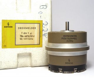 Siemens Tdm1d Drehmelder / Synchro Transmitter / Transformer,  50hz,  Tbv 4678